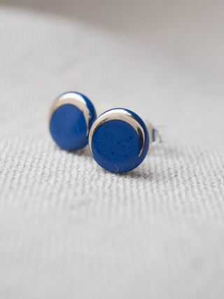 Ohrstecker Silber & Blau
