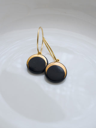 Earrings Luna Gold & Black