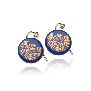 Earrings Ocean Gold & Black