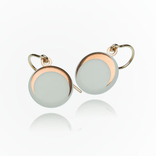 Boucles d'oreilles Luna Or & Menthe