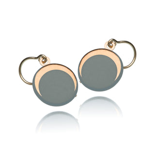 Boucles d'oreilles Luna Or & Blanc