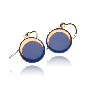Boucles d'oreilles Luna Or & Bleu