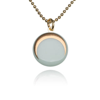 Collier Luna Or & Menthe