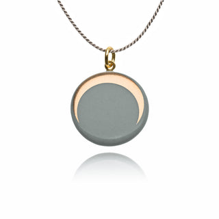 Collier Luna Or & Blanc