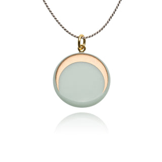 Collier Luna Or & Menthe
