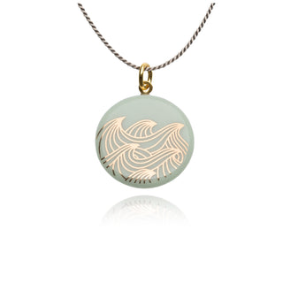 Collier Océan Or & Menthe