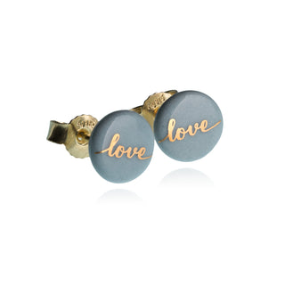 Ohrstecker Love Gold & Türkis