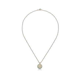 Collier Fiori Or & Menthe