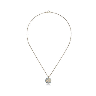 Necklace Drop Gold & Mint