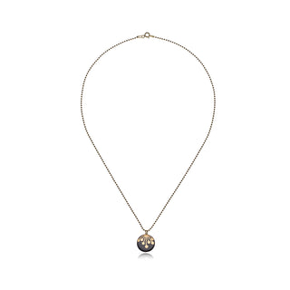 Necklace Umbel Gold & Black