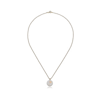 Dandelion Necklace Gold & White