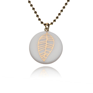 Necklace Umbel Gold & White