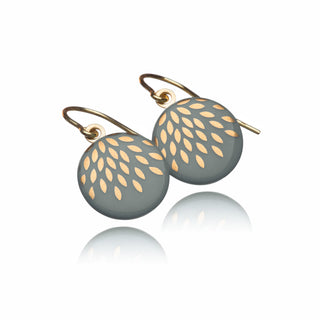 Ohrringe Zaubertropfen Gold & Salbei