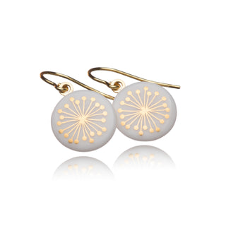 Earrings Fiori Gold & White