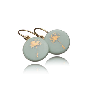 Boucles d'oreilles Pissenlit Or & Menthe