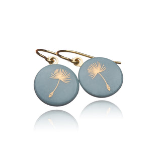 Dandelion Earrings Gold & Turquoise