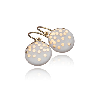 Earrings Goldrain Gold & White