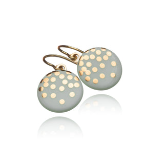 Boucles d'oreilles Gold Rain Or & Menthe