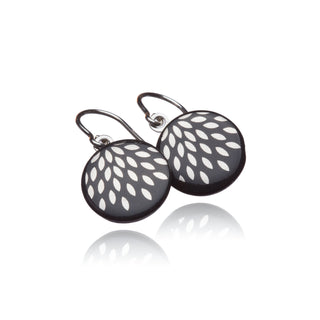 Boucles d'oreilles gouttes magiques argent & noir