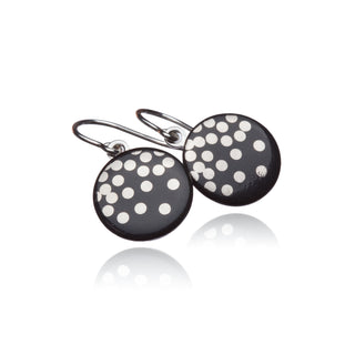 Boucles d'oreilles Silver Rain Argent & Noir