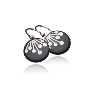Boucles d'oreilles Dolde Argent & Noir