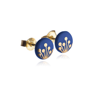 Boucles d'oreilles Dolde Or & Bleu