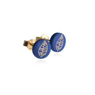 Boucles d'oreilles Dolde Or & Bleu