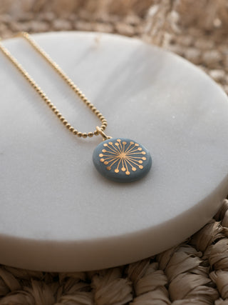 Kette Fiori Gold & Türkis
