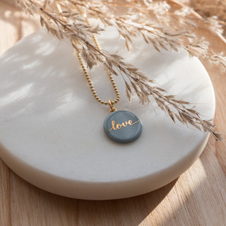 Necklace Umbel Gold & Turquoise