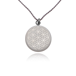 Necklace Flower of Life Gold & Mint