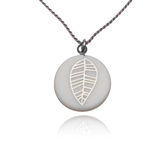 Necklace Flower of Life Gold & Mint