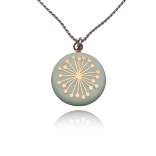 Collier Fiori Or & Menthe