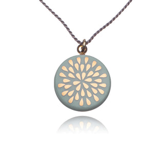 Necklace Drop Gold & Mint