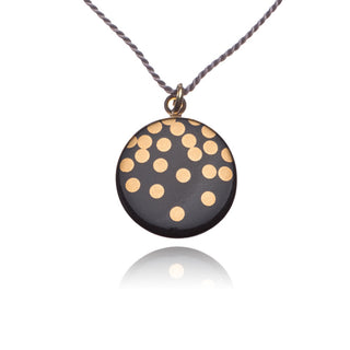 Gold Rain Necklace Gold & Black