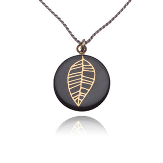 Kette Blatt Gold & Schwarz