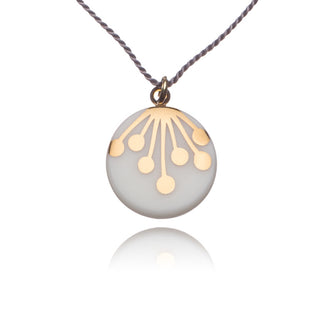 Necklace Umbel Gold & White