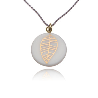 Necklace Umbel Gold & White