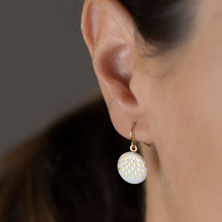 Earrings Magic Drops Gold & White