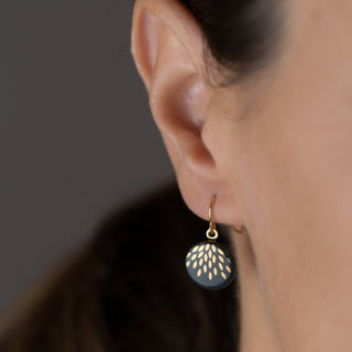 Earrings Magic Drops Gold & Black