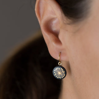Earrings Fiori Gold & Black