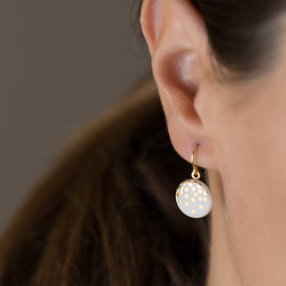 Earrings Goldrain Gold & White