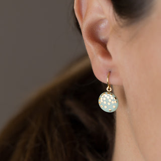 Boucles d'oreilles Gold Rain Or & Menthe