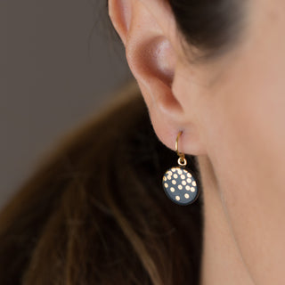 Earrings Goldrain Gold & Black