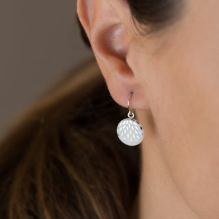 Boucles d'oreilles gouttes magiques argent & blanc
