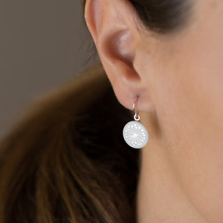 Ohrringe Fiori Silber & Weiß