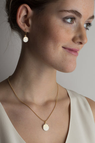 Kette Goldregen Gold & Weiß