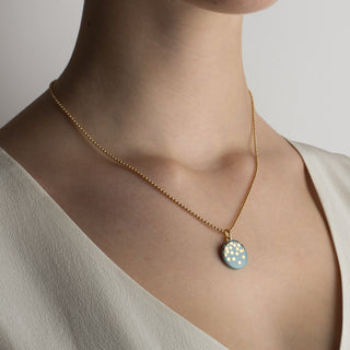 Collier Gold Rain Or & Turquoise