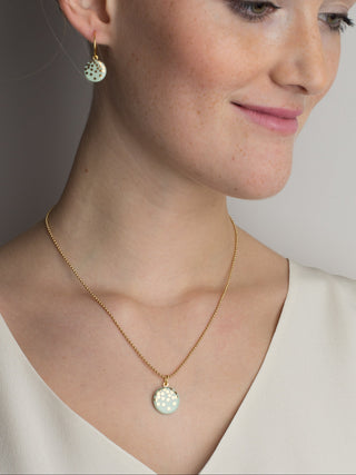 Collier Gold Rain Or & Menthe