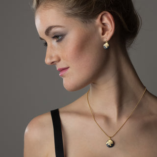 Necklace Umbel Gold & Black