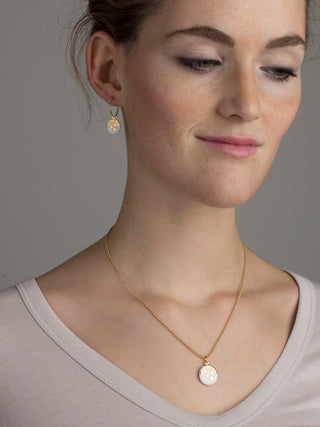 Necklace Umbel Gold & White